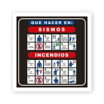 Señalética - Qué Hacer en Sismos e Incendios