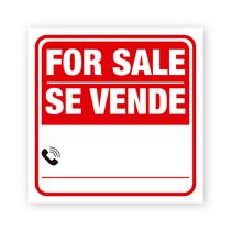 Señalética For Sale / Se Vende Doble Idioma