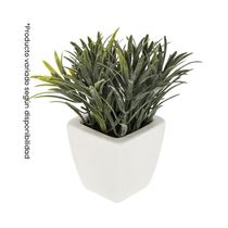 Planta Artificial Blanca de Plástico 16x15x16cm | Atmosphera