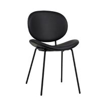 Silla Deco Circular  de 51x59x80cm Negro | Dntx