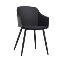 Silla Deco Soft de 57x54x83cm Negro | Dntx