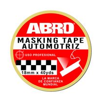 Cinta Masking Uso Automotriz 18mm x 40yds Beige | Abro