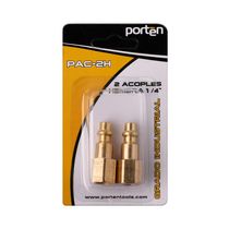 Juego de 2 Acoples 1/4" NPT Hembra | Porten