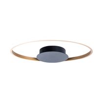 Lámpara Colgante LED 20W Circular Negro/Dorado | Orange