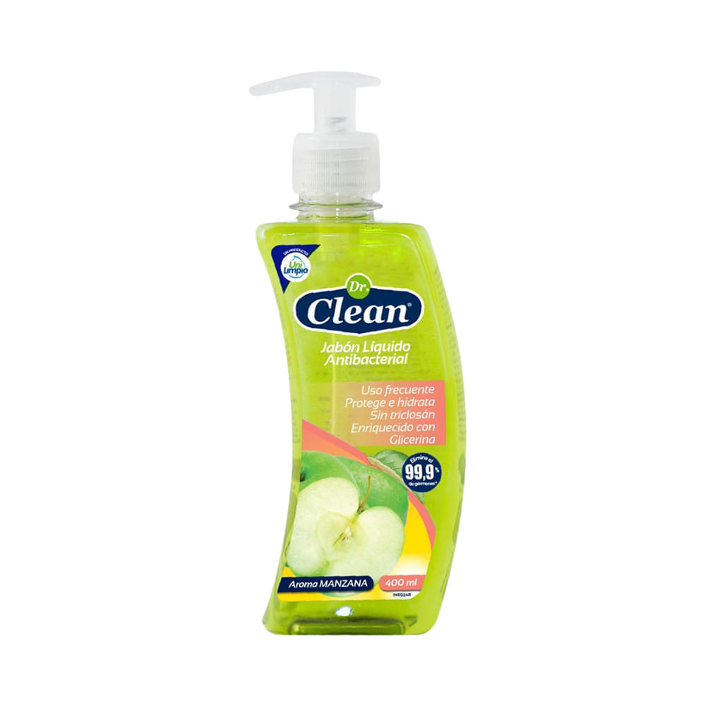 Jabón Líquido Antibacterial Manzana 400ml Dr Clean En Promart 0792