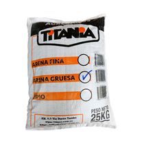 Arena Sílice Gruesa Maqsa 25kg | Titania