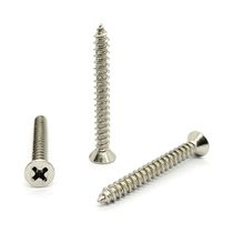 Tornillo Avellanado Niquelado #8 x 1-1/2" 10und | Fijer