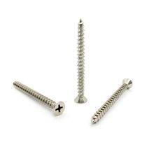 Tornillo Avellanado Niquelado #10 x 2-1/2" 500und | Fijer