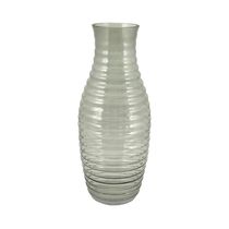 Florero de Vidrio 14.9x14.9x35 Gris | Concepts