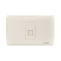 Toma Teléfono Simple de Plástico Beige | Orange