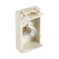 Repuesto de Toma Coaxial Simple Beige | Orange