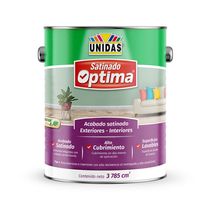 Pintura Látex Satinado Óptima Blanco 1gl | Unidas