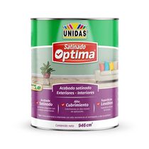 Pintura Látex Satinado Óptima Blanco 1l | Unidas