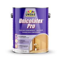 Pintura Unicolátex Pro Mate Blanco 1gl | Unidas