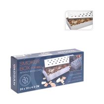 Combo Aire Libre: Caja de Humo Vaggan + Mezcla Chips de Madera para Pez 2lb