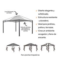 Pérgola Unicolor de Hierro | Naterial