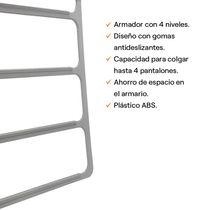 Armador de Pantalones 4 Niveles Gris | Orange