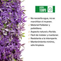 Jardín Vertical Estrella Morada Plástico 50x50cm | Elite
