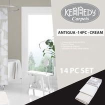 Juego de Cortina y Alfombra para Baño | Kennedy Home