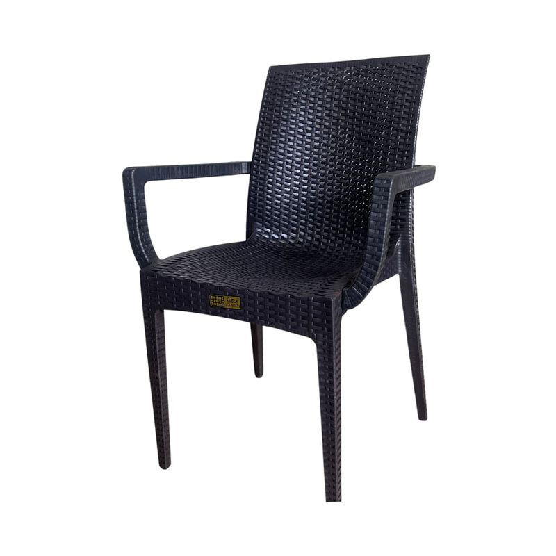 Silla-Rattan-con-Brazo-Marron-|-Kantati
