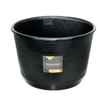 Macetero Grande Estriado Color Negro Braganzza