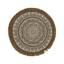 Individual Circular con Diseño Mandala con Fleco de Yute 38cm | Concepts