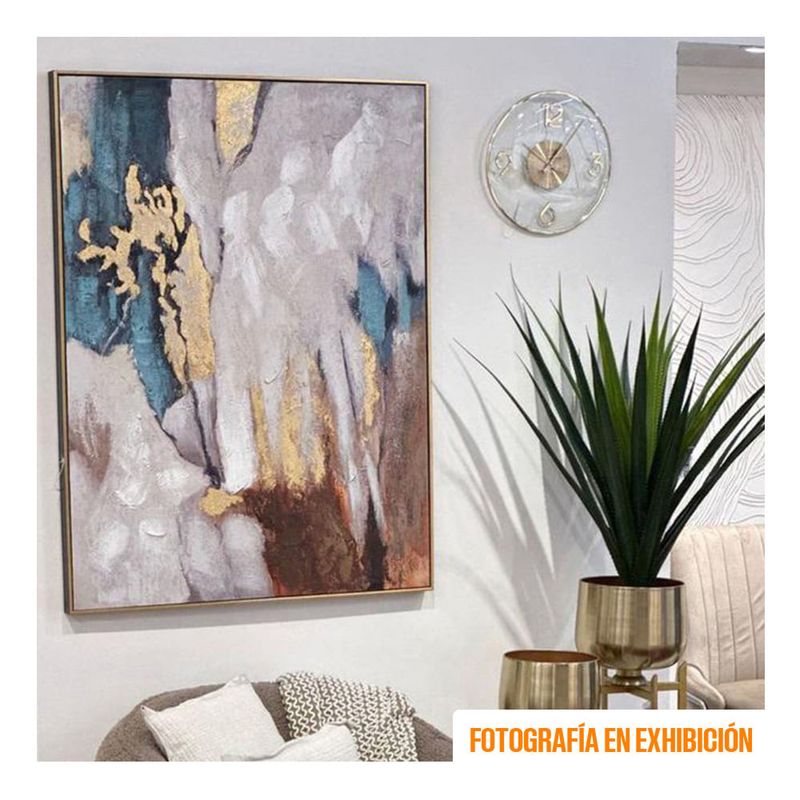 Reloj-de-Pared-Dorado-35x5x35cm-|-Concepts