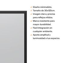 Espejo Alto Negro 30x120cm | Orange