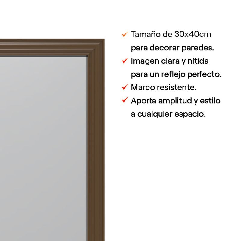 Espejo-Basico-Marron-30x40cm-|-Orange