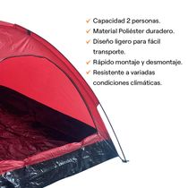 Carpa Ligera Dome Pack 2 Puestos | Orange