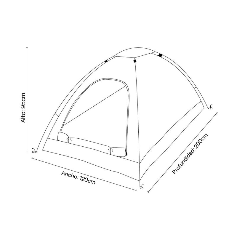 Carpa-Ligera-Dome-Pack-2-Puestos-|-Orange