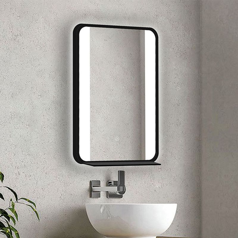 Espejo-Negro-con-Repisa-y-LED-50x70x040cm-|-Orange
