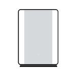 Espejo-Negro-con-Repisa-y-LED-50x70x040cm-|-Orange