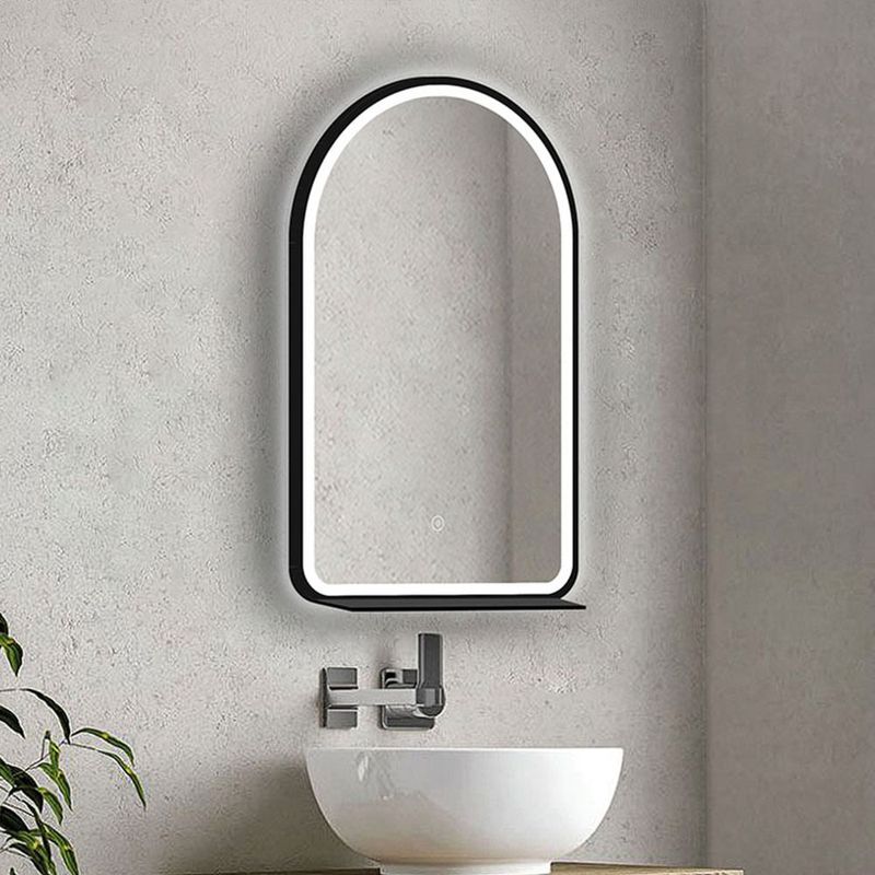 Espejo-Negro-con-Repisa-y-LED-50x80x040cm-|-Orange