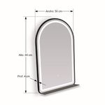 Espejo-Negro-con-Repisa-y-LED-50x80x040cm-|-Orange
