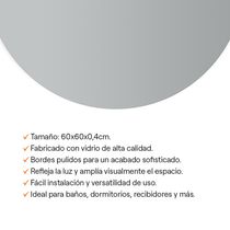 Espejo Circular 60x60x0,4cm | Orange