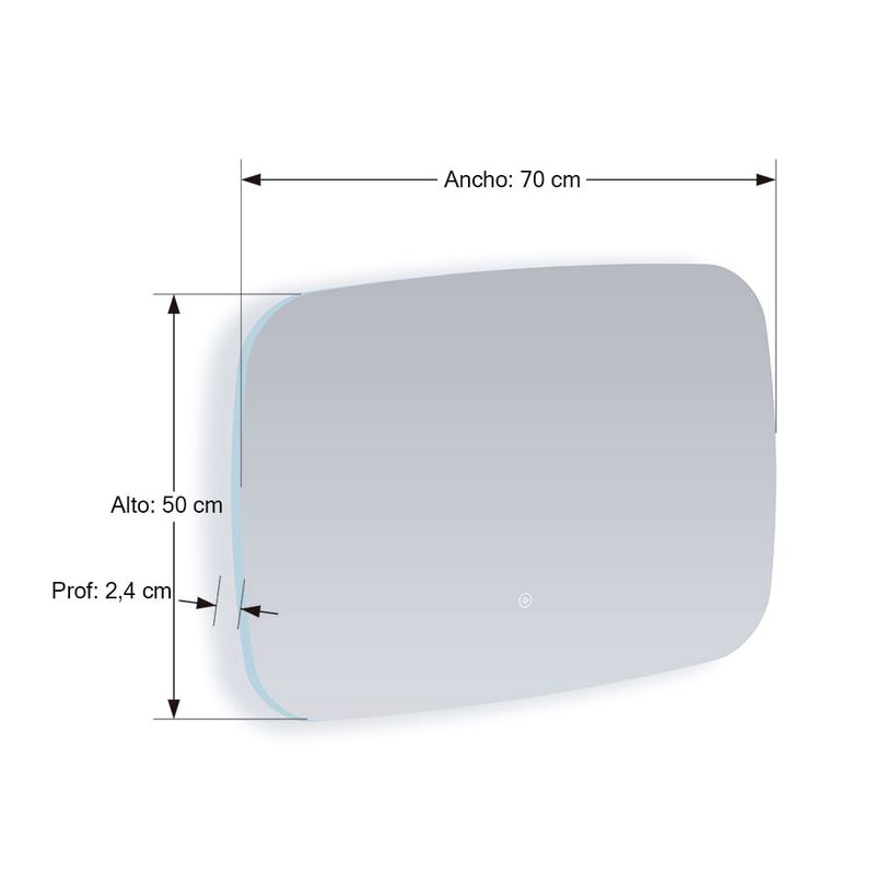 Espejo-Blanco-con-LED-Indirecta-70x50x024cm-|-Orange