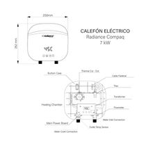 Calefón Eléctrico Compaq 7kW | Radiance