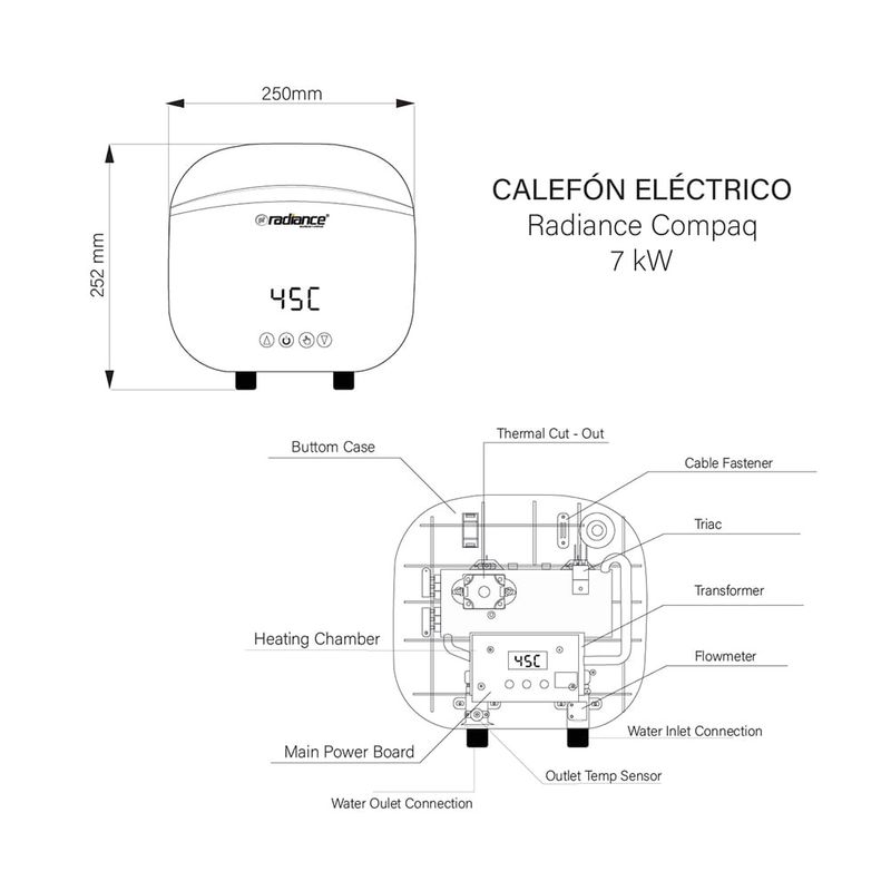 Calefon-Electrico-Compaq-7kW-|-Radiance