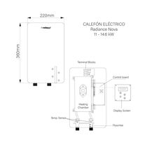 Calefón Eléctrico Nova Power 14.6kW | Radiance