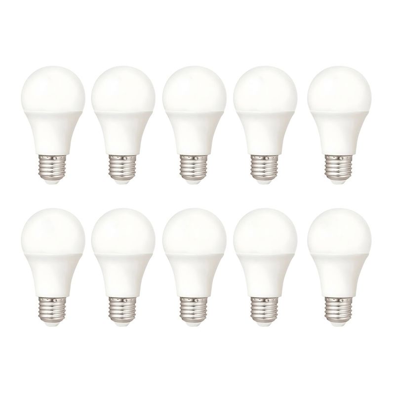 Pack-Focos-x10-LED-A60-15W-6000K-Blanco-|-Orange