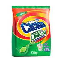 Detergente en Polvo Poder Limón 4.5 kg | Ciclón