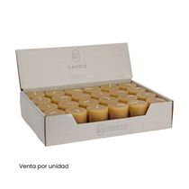 Vela Redonda 4x5cm Ocre