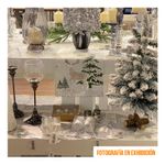 Individual-Circular-Diseño-Navideño-de-Copos-Silver-|-Santini