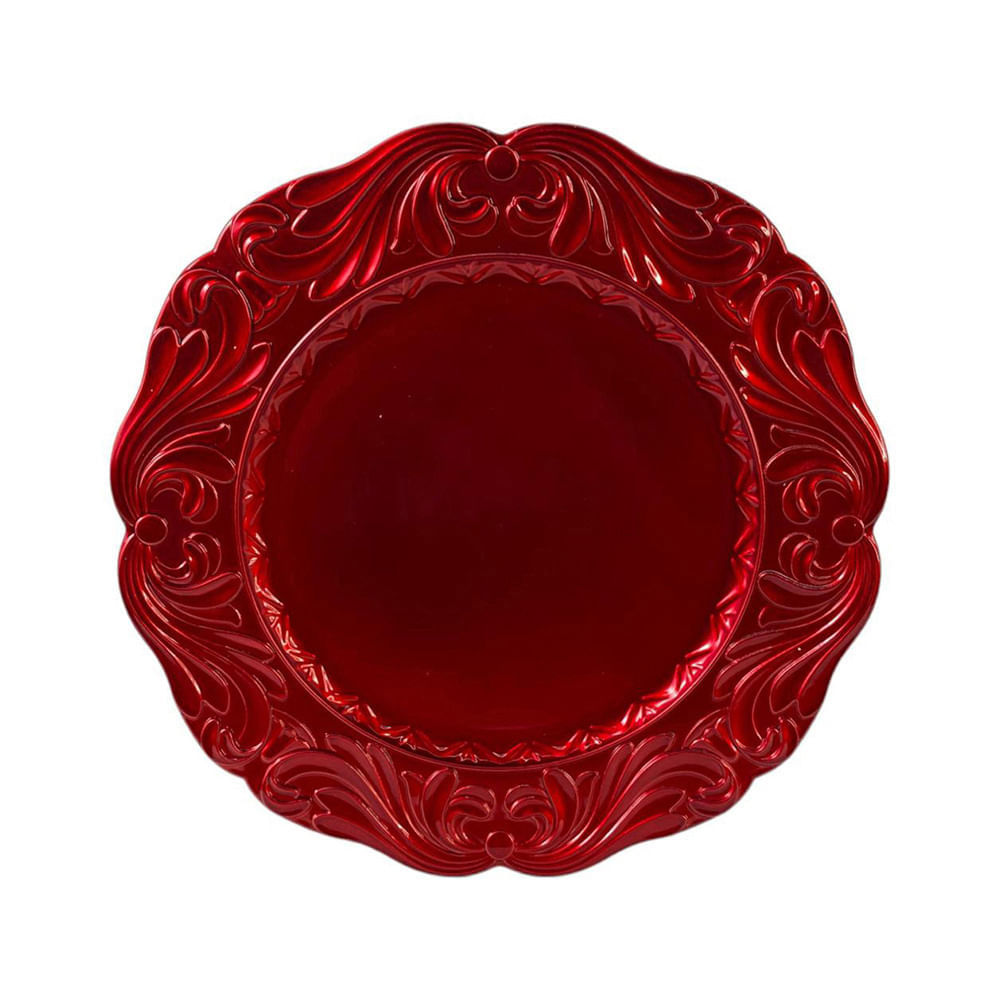 Base Circular para Plato 33 cm Rojo | Santini: Elegancia y Estilo en ...