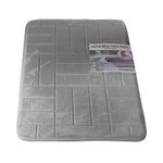 Alfombra-de-Baño-60x40cm-Gris-|-Modertex