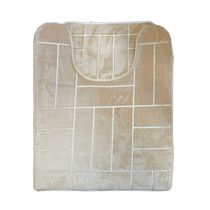 Juego de Alfombras de Baño 60x40cm Beige | Modertex