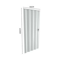 Puerta Plegable Elegant 90x200cm Blanco Veteado | Bricco