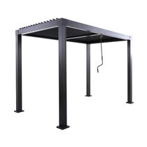 Pérgola de Aluminio Clima Bio Gris Oscuro | Naterial