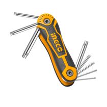 Juego Llave Torx de Bolsillo 8 Piezas | Ingco